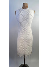 Load image into Gallery viewer, Chanel White 05P 2005 Spring Summer Woven Crochet Dress US 2/4