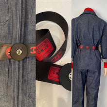 Load image into Gallery viewer, Rare Chanel Vintage 04P, 2004 Spring Disc Cassette Record Fabric Belt