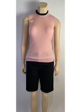 Load image into Gallery viewer, New with Tags Chanel 09A 2009 Fall pink knit pullover sleeveless cashmere sweater FR 40 US 4