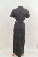 Load image into Gallery viewer, Rare Chanel 2006 Spring Cotton Denim crop top skirt set US 4