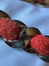Load image into Gallery viewer, Chanel 08C 2008 Cruise Chain Link Orange TerryCloth Headband/Necklace