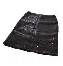 Load image into Gallery viewer, Chanel 02A 2002 Fall black sequin skirt FR 38 US 4
