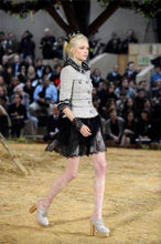 Load image into Gallery viewer, Chanel 10P, 2010 Spring Black Tulle Layered Lace Skirt FR 42 US 4/6