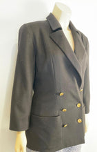 Load image into Gallery viewer, Vintage Collection 23 1990’s Chanel Beautiful Soft Cashmere Black Double Breasted Blazer Jacket FR 38 US 6/8