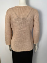 Load image into Gallery viewer, Vintage Chanel Identification 00C, 2000 Cruise Resort Knit Beige Pullover Sweater FR 42 US 6