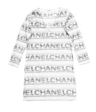 Load image into Gallery viewer, Vintage Chanel 05P, 2005 Spring Cotton Tunic Swim Cover Up Logo Dress FR 38 US 4/6