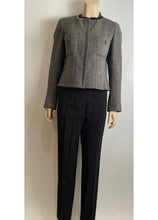 Load image into Gallery viewer, Chanel 08A 2008 Fall Collarless Herringbone Jacket with removable Cuffs FR 40 US 4