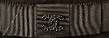 Load image into Gallery viewer, Chanel Fur Felt Fedora grosgrain ribbon CC Crystal Logo Black Hat Sz 57