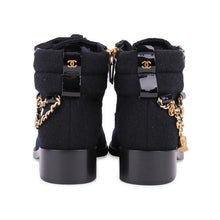 Load image into Gallery viewer, CHANEL 15A Paris Salzburg Charm chains Ankle Boots EU 39