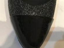 Load image into Gallery viewer, NIB New In Box Chanel Dark Silver Glitter patent platform Heel Pumps 2013, 13K ‘World Map’ Collection EU 38.5 US 7.5/8