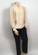 Load image into Gallery viewer, Vintage Chanel 01A, 2001 Fall Brown Pinstripe pant trouser wool cashmere US 10/12