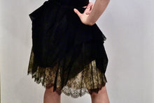 Load image into Gallery viewer, Chanel 10P, 2010 Spring Black Tulle Layered Lace Skirt FR 42 US 4/6
