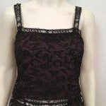 Load image into Gallery viewer, Rare! Chanel Vintage 98A Fall Logo Black Lace Tank top Blouse Camisole Skirt Set FR 38 US 4