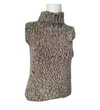 Load image into Gallery viewer, Chanel 04A 2004 Fall Cashmere Brown Cable Knit Tweed Turtleneck Sweater Top FR 36 US 4