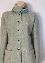 Load image into Gallery viewer, Chanel Pastel Green Wool Tweed Jacket with removable Scarf US 4/6/8