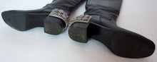 Load image into Gallery viewer, Chanel 07A Paris Monte Carlo Lion Head Icons tall black leather riding boots EU 39.5 US 8.5/9