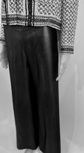 Load image into Gallery viewer, Chanel 00A 2000 Fall Black Shiny Dress Wide Leg Pants FR 38 US 4/6