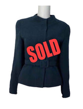 Load image into Gallery viewer, Vintage Chanel 98A, 1998 Fall Dark Green Short Jacket with matching belt FR 38