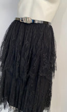 Load image into Gallery viewer, Chanel 01P 2001 Spring Black Lace Skirt FR 34