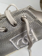 Load image into Gallery viewer, Chanel 10C, 2010 Cruise Resort Silver Metallic Canvas Woven CC Logo Tennis Shoes EU 41 US 10/11
