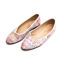 Load image into Gallery viewer, Chanel fabric multicolor ballet ballerina flats EU 38