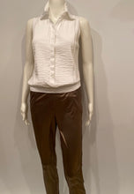 Load image into Gallery viewer, Chanel 05P, 2005 Spring White Cotton Top Blouse Pleated Front FR 42