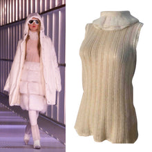Load image into Gallery viewer, Vintage Chanel 00A, 2000 Fall Ready to Wear Ivory sweater blouse Top FR 44 US 8/10