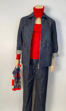 Load image into Gallery viewer, Vintage Chanel 99P, 1999 Spring Sports denim Jacket FR 36