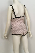 Load image into Gallery viewer, Rare Chanel Vintage 03A 2003 Fall Silk Lingerie 2 Piece sleepwear set boy short tank top camisole FR 40 US 6