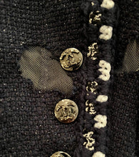 Load image into Gallery viewer, Chanel 11P 2011 Spring Black cut out Runway Jacket FR 54 US 14/16