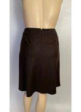 Load image into Gallery viewer, Chanel Vintage 99A 1999 Fall Brown Wool Pleated Skirt US 14