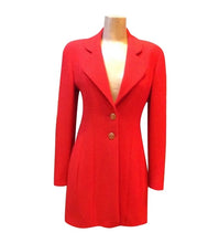 Load image into Gallery viewer, 94A Fall Chanel Vintage Orange/Red Wool Dress Coat Blazer Jacket FR 36 US 4