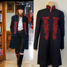 Load image into Gallery viewer, Rare Hard to Find Chanel 15A 2015 Pre-Fall Paris-Salzburg Navy Red Coat FR 40 US 4/6