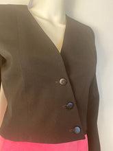 Load image into Gallery viewer, Vintage Chanel 00T, 2000 Transition Collection Black Collarless Short Jacket FR 36