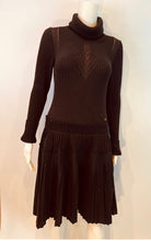Load image into Gallery viewer, Chanel 08A 2008 Fall Black Turtleneck Sweater Dress FR 40 US 4/6