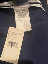 Load image into Gallery viewer, NWT Chanel 05P 2005 Spring short Sporty Navy Blue jacket logo zippers FR 36