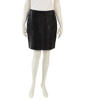 Load image into Gallery viewer, Chanel 02A 2002 Fall black sequin skirt FR 38 US 4