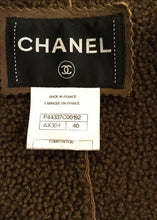 Load image into Gallery viewer, Chanel Brown Long Fall 2012 RTW Leather Shearling Coat Jacket FR 40 US 6
