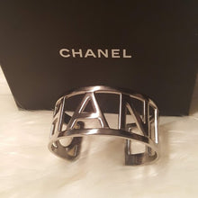 Load image into Gallery viewer, Chanel 15P 2015 Spring Block Letters Cuff Letter Bracelet Bangle