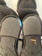 Load image into Gallery viewer, Chanel 11A, 2011 Fall Runway Black Leather Boots EU 39 US 8.5/9
