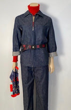 Load image into Gallery viewer, Vintage Chanel 99P, 1999 Spring Sports denim Jacket FR 36