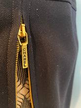 Load image into Gallery viewer, Chanel Vintage 95P, 1995 Spring Dark Navy side zippers Skirt FR 40 US 6