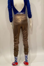 Load image into Gallery viewer, Chanel 12A, 2012 Paris Bombay Fall Stretchy Gold Metallic Pants Leggings FR 38 US 4/6