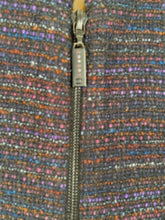 Load image into Gallery viewer, Vintage Chanel 02A 2002 Autumn Wide Leg Blue Multicolor Jacket Pant Suit FR 42