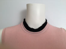 Load image into Gallery viewer, New with Tags Chanel 09A 2009 Fall pink knit pullover sleeveless cashmere sweater FR 40 US 4