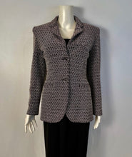 Load image into Gallery viewer, Vintage Chanel 98P, 1998 Spring black white blazer jacket FR 38 US 4