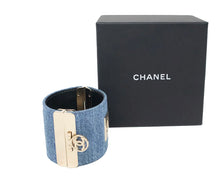Load image into Gallery viewer, Chanel 17P 2017 Spring Denim Cuff Bracelet