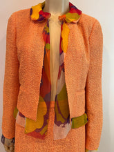 Load image into Gallery viewer, Chanel 00T 2000 Orange Multicolor Skirt Suit FR 40 US 6/8