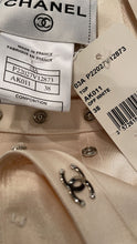 Load image into Gallery viewer, New with Tags Chanel 03A Snap Collection 2003 Fall Off White Ivory Blouse Top FR 38 US 4