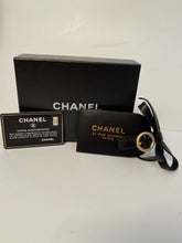 Load image into Gallery viewer, New in Box Chanel 07A 2007 Fall Black Leather Luggage Tag